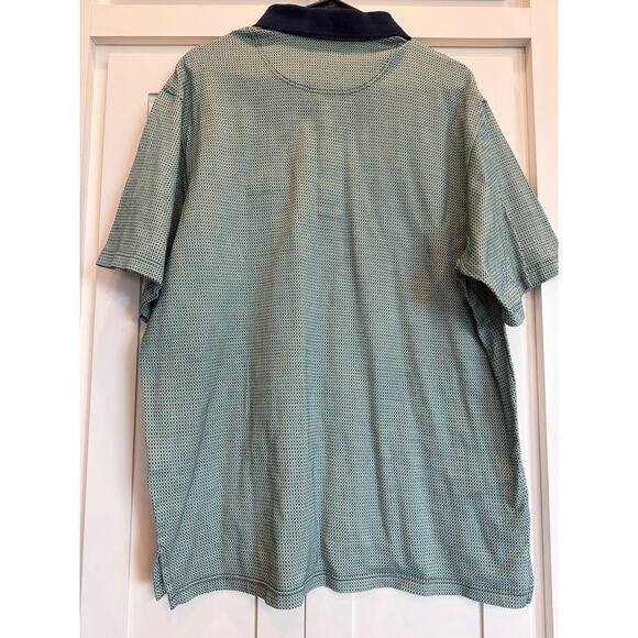 Byron Nelson M oversized golf polo "links at Gettysburg" green and blue - Picture 3 of 10